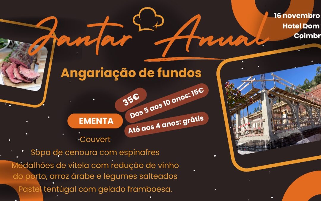 Jantar anual de angariação de fundos para a construção do Centro Pastoral
