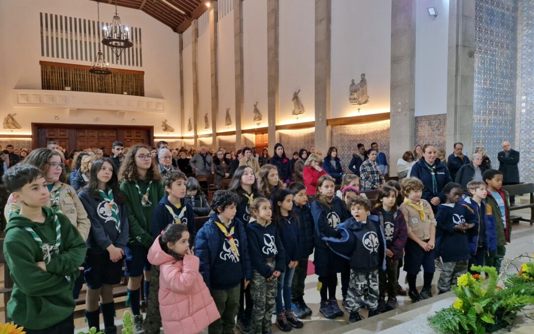 Bênção das crianças dos Escuteiros