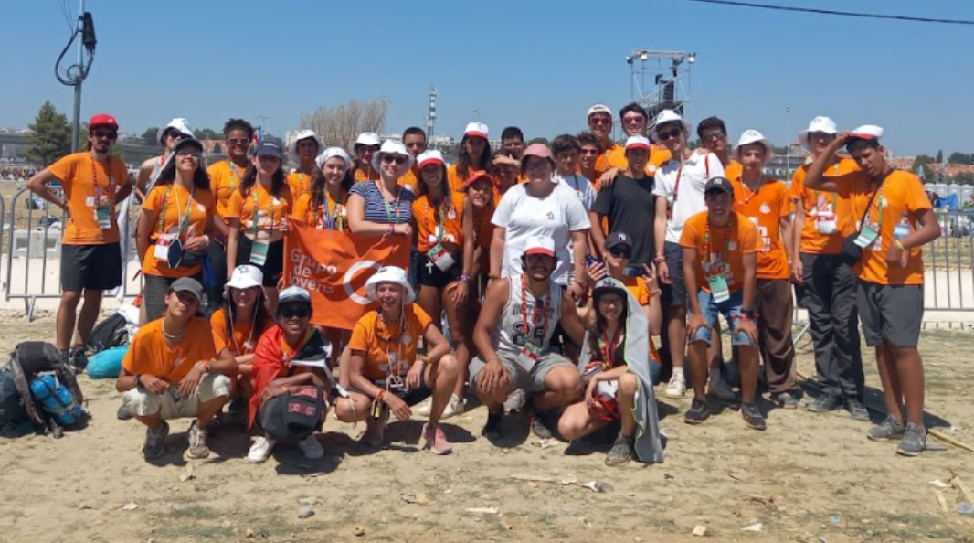 Grupo de Jovens C+ na JMJ Lisboa 2023