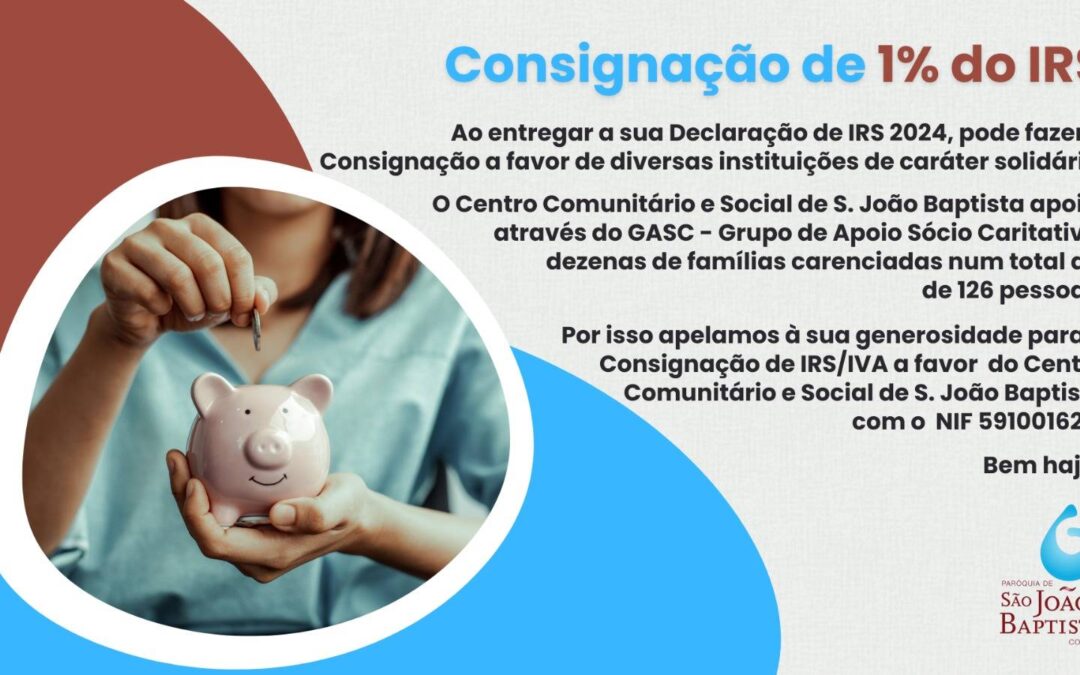 Consignação de 1% do IRS