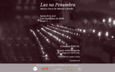 Concerto “Luz na Penumbra” ilumina a Igreja de S. José no dia 7 de dezembro