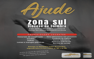 Ajude – Zona Sul da Diocese de Coimbra apela à solidariedade perante fenómenos climáticos extremos