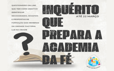 Inquérito que prepara a academia da fé