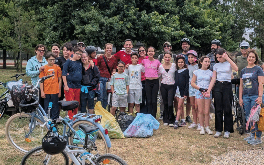 6.º ano da catequese de S. José em passeio de bicicleta ao Choupal